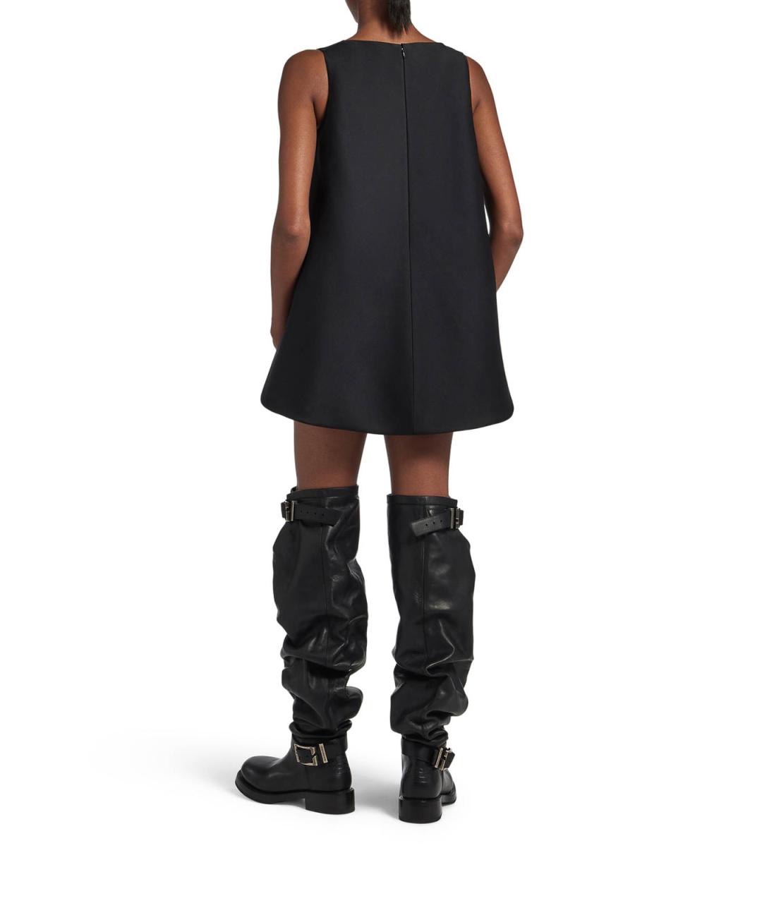 BALENCIAGA Черное шерстяное платье, фото 3