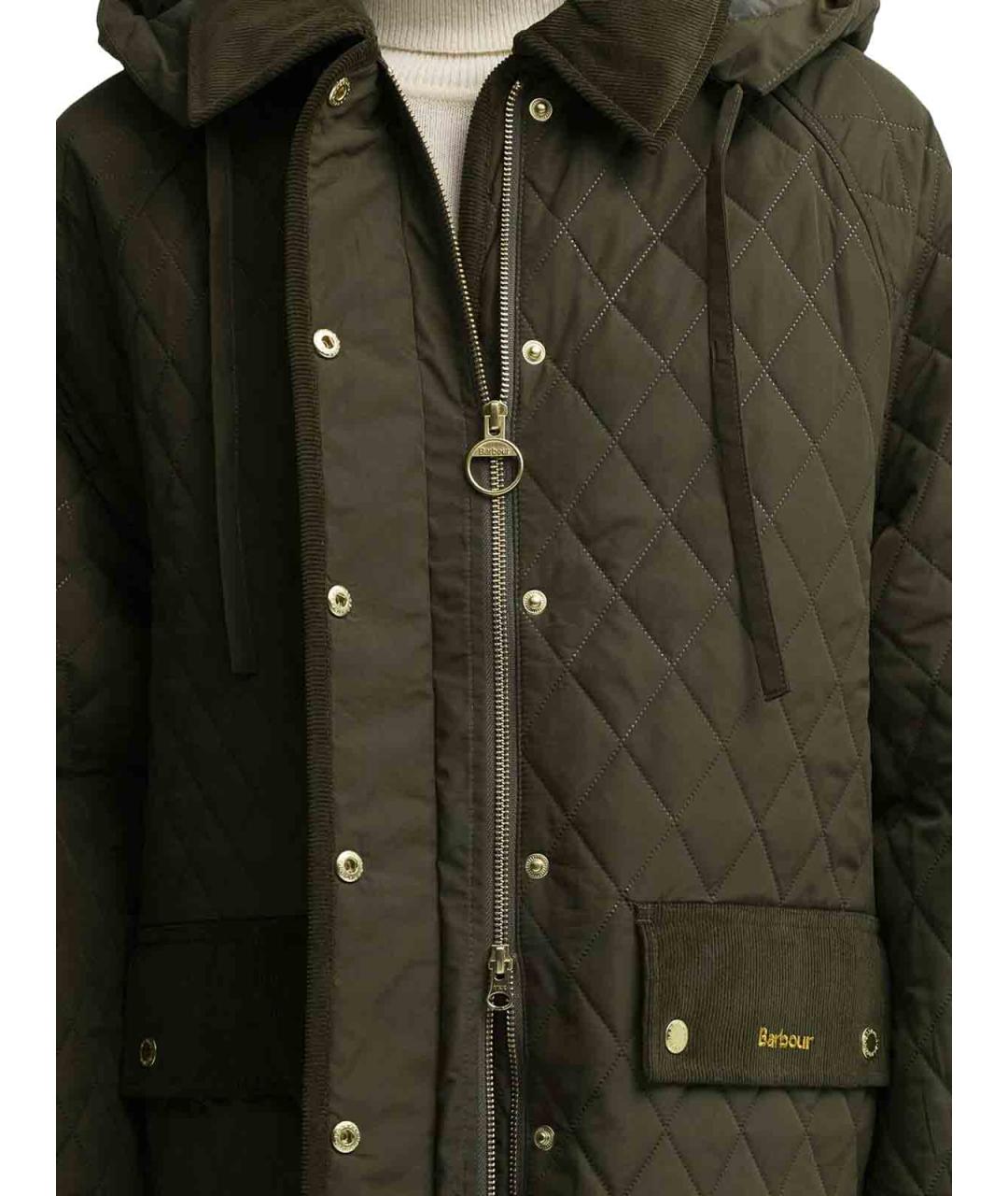 BARBOUR Хаки полиэстеровая парка, фото 5