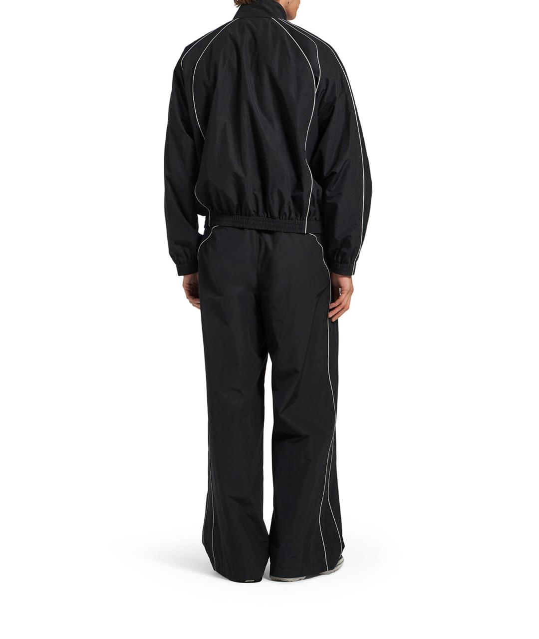 BALENCIAGA Черные хлопковые повседневные брюки, фото 3