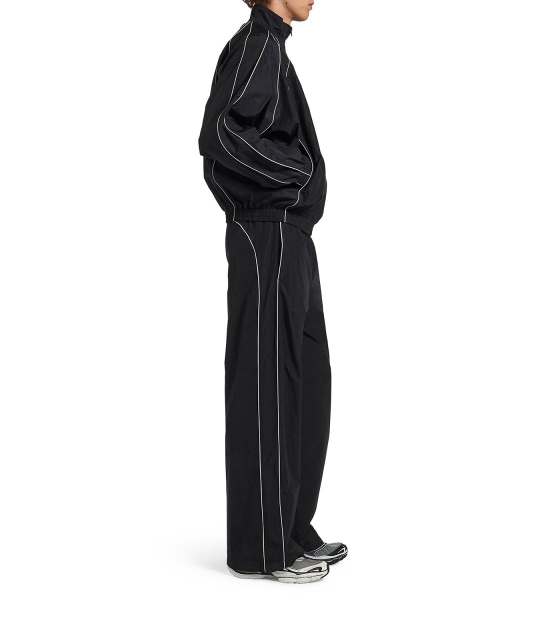 BALENCIAGA Черные хлопковые повседневные брюки, фото 4