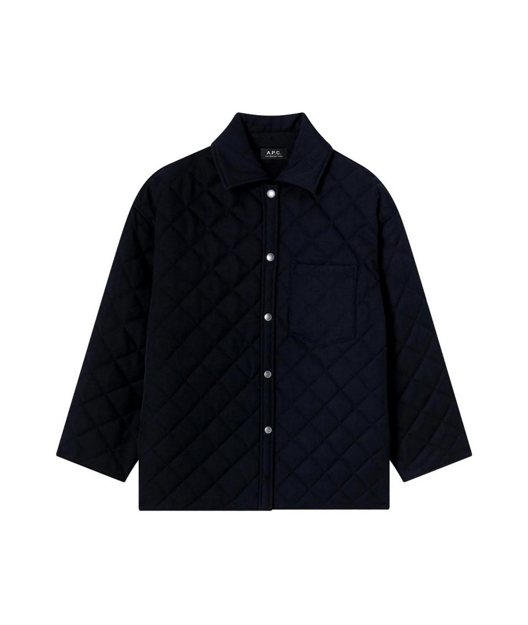 A.P.C. Темно-синяя полиэстеровая куртка, фото 1