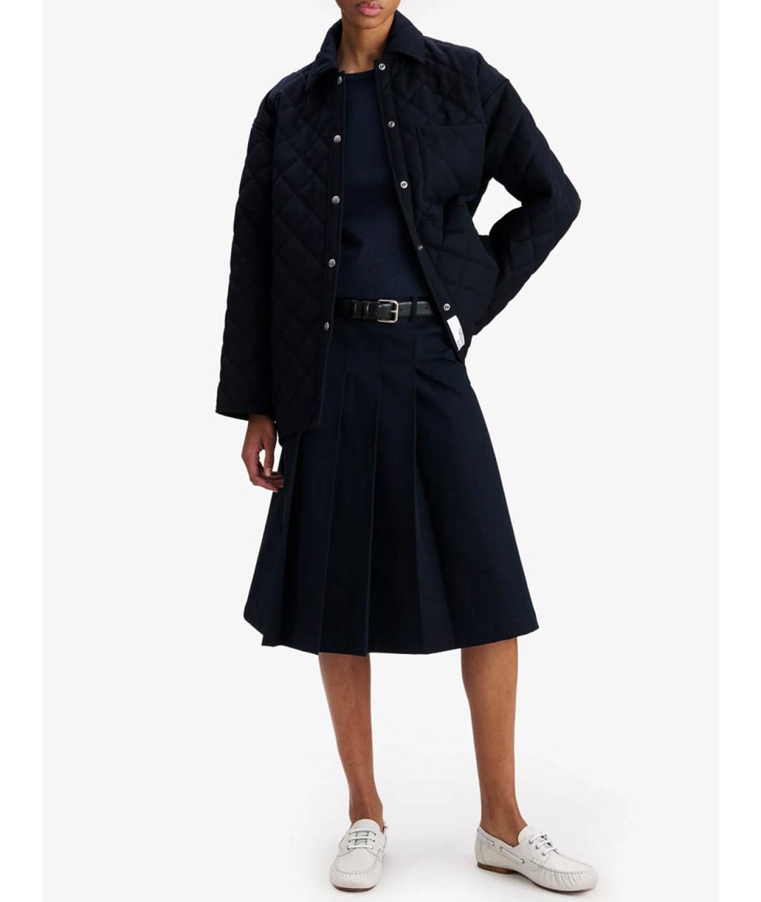 A.P.C. Темно-синяя полиэстеровая куртка, фото 2