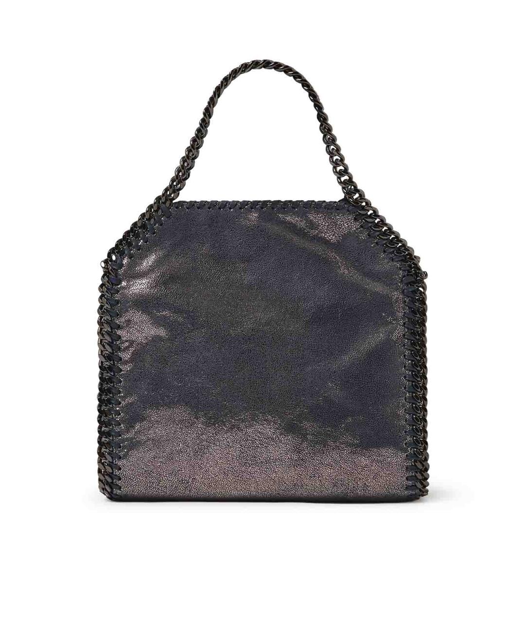 STELLA MCCARTNEY Темно-синяя сумка тоут из искусственной кожи, фото 3