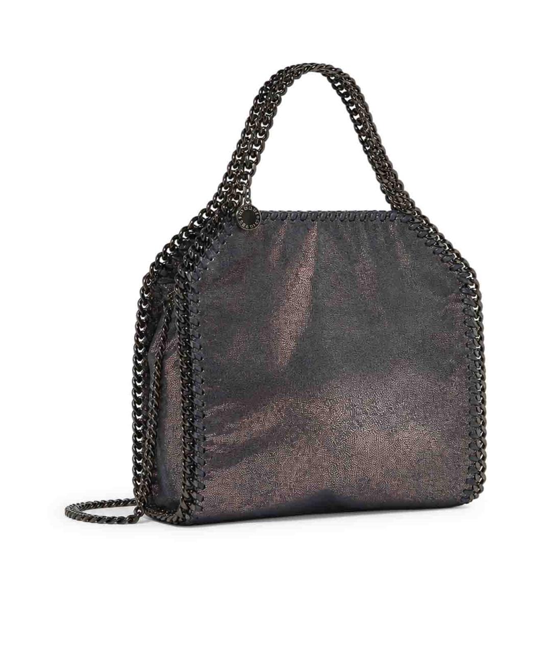 STELLA MCCARTNEY Темно-синяя сумка тоут из искусственной кожи, фото 2