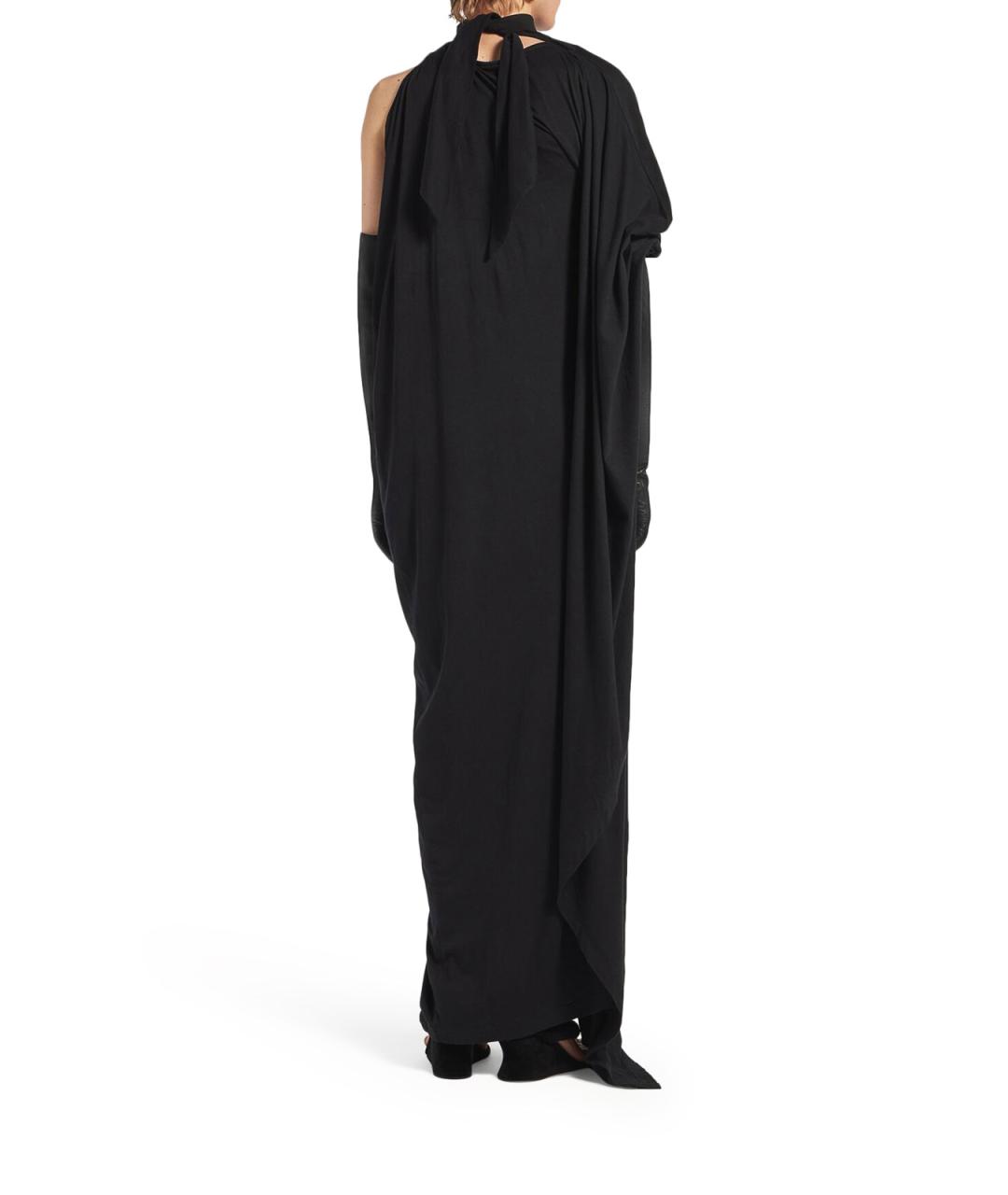 BALENCIAGA Черное хлопковое повседневное платье, фото 3