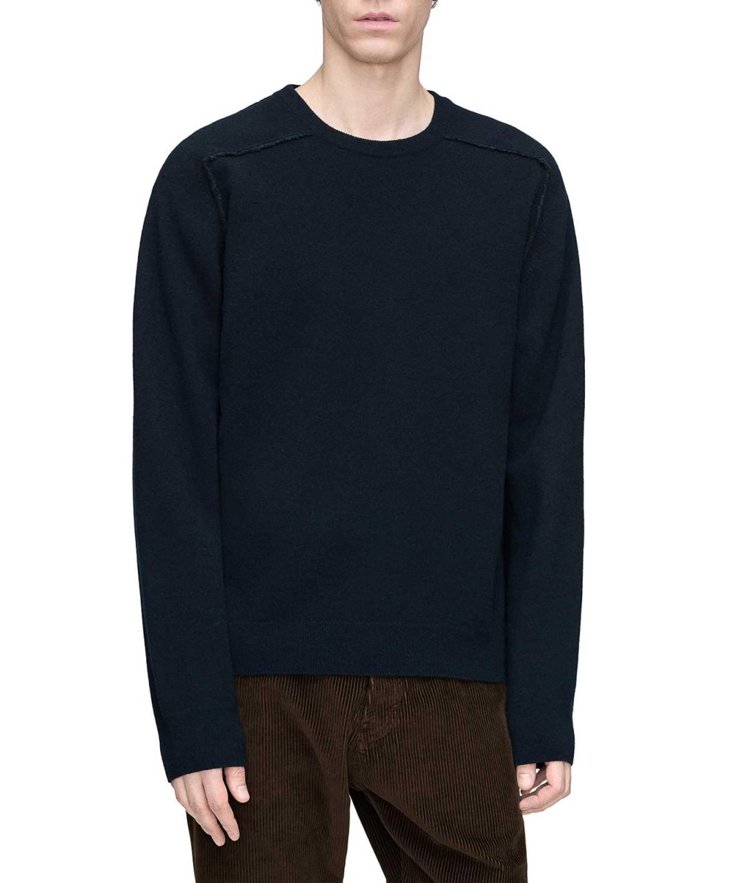 MAISON MARGIELA Темно-синий шерстяной джемпер / свитер, фото 2