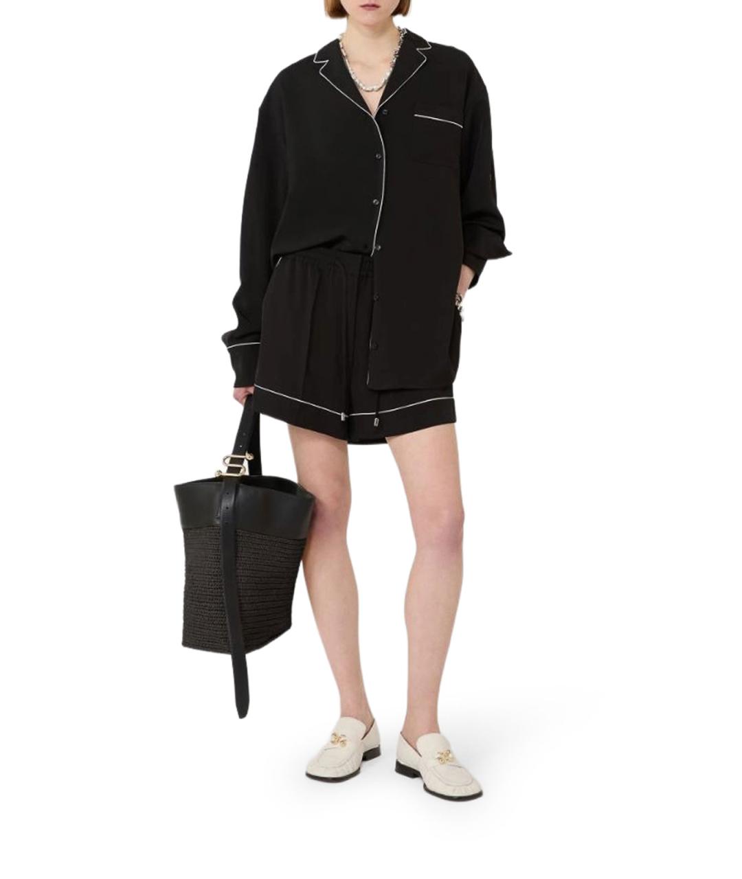SPORTMAX Черные шорты, фото 2