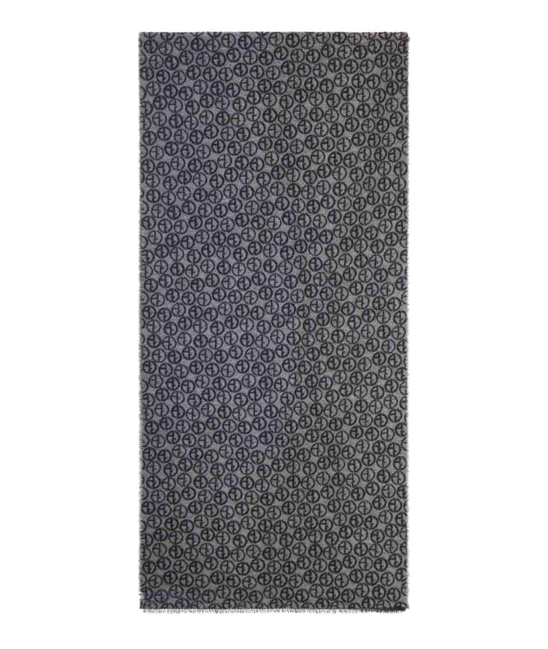 GIORGIO ARMANI Черный шарф, фото 2