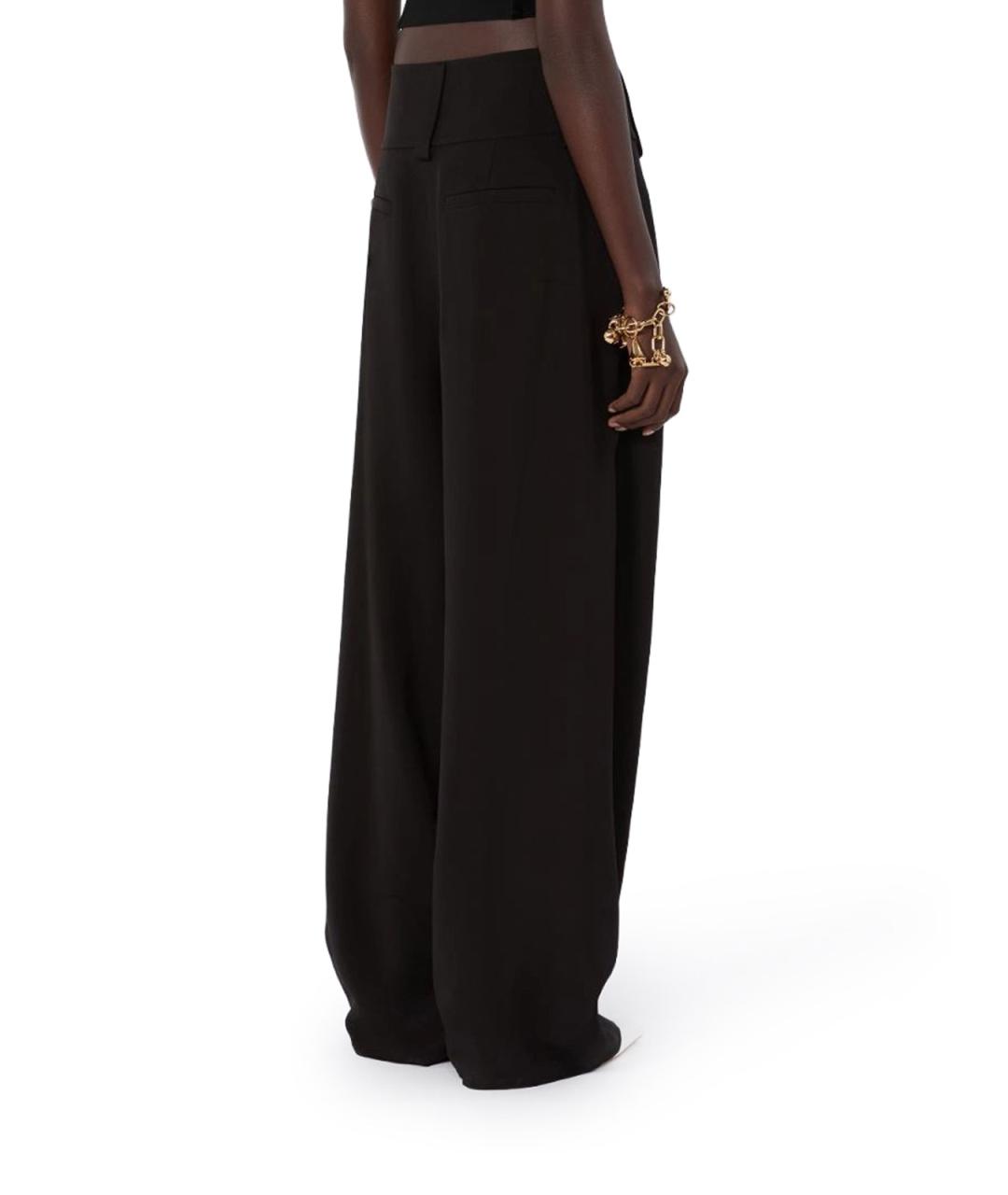 SPORTMAX Черные брюки широкие, фото 3