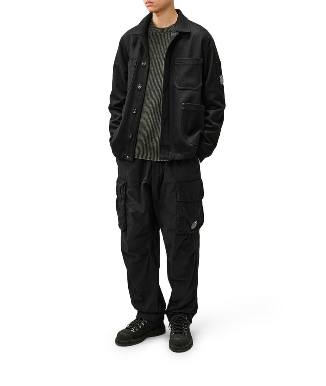 CP COMPANY Черная шерстяная куртка, фото 2