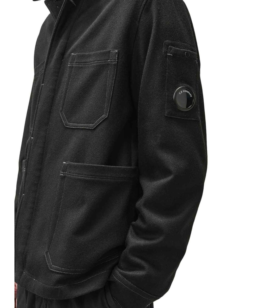 CP COMPANY Черная шерстяная куртка, фото 5