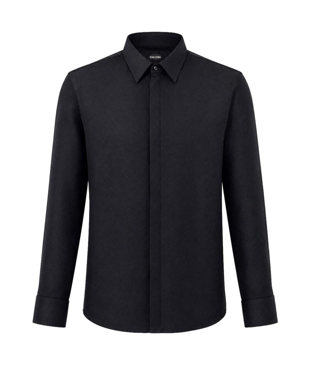 GIORGIO ARMANI Черная шелковая кэжуал рубашка, фото 1