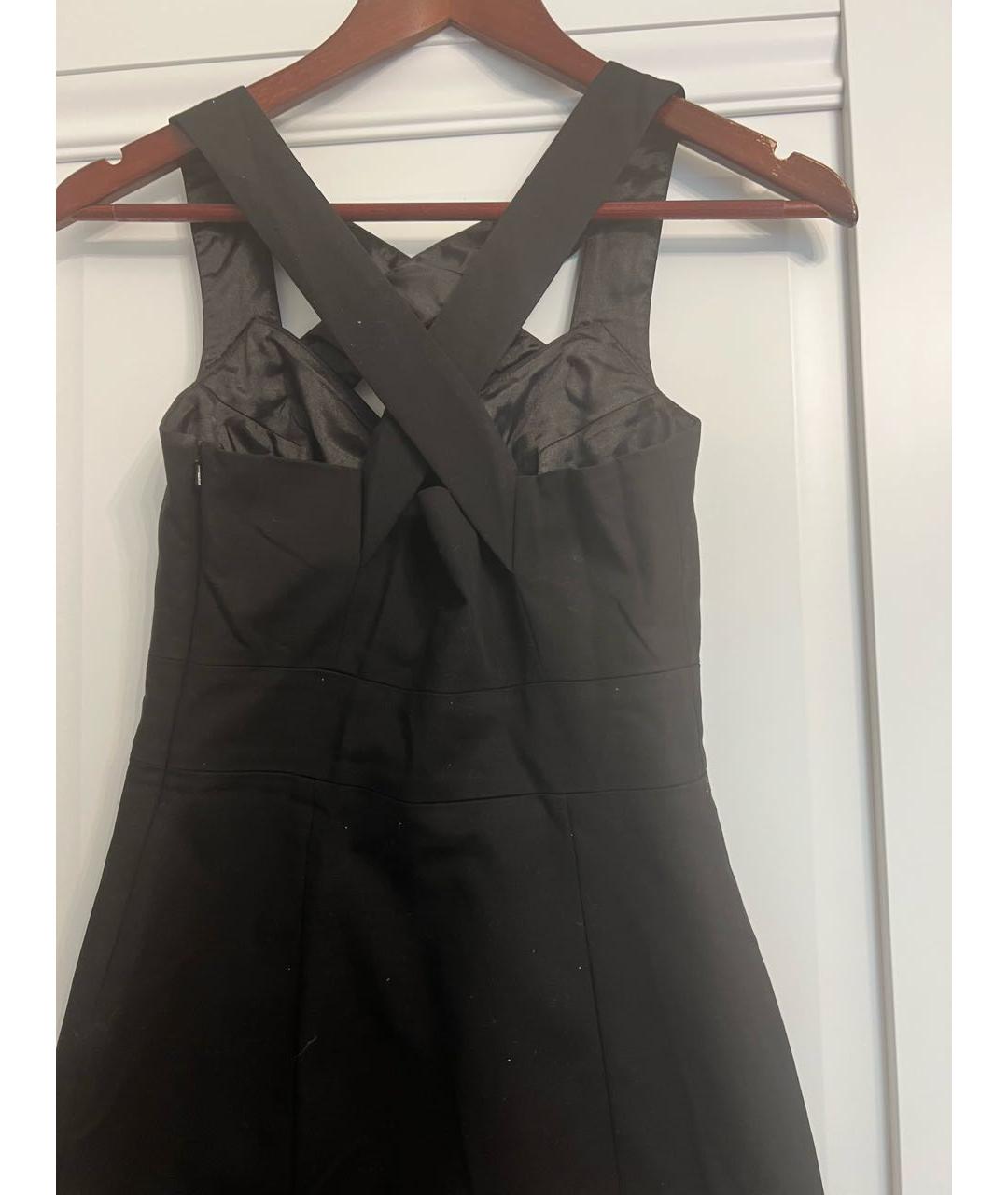 ARMANI EXCHANGE Черное хлопковое коктейльное платье, фото 2