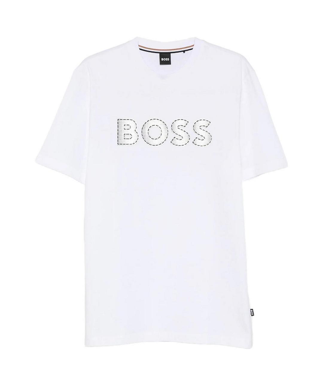 HUGO BOSS Белая хлопковая футболка, фото 1