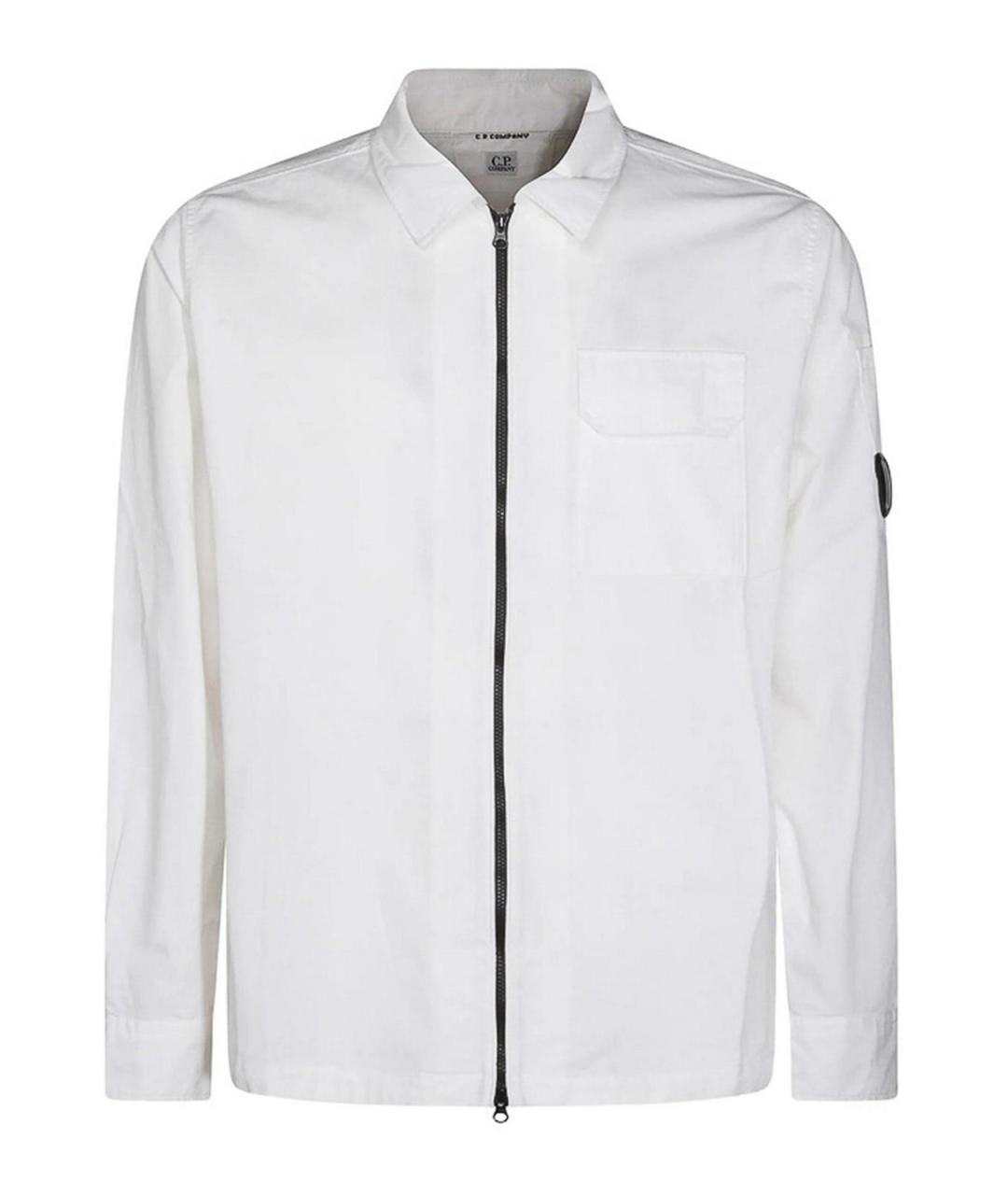 CP COMPANY Белая хлопковая куртка, фото 1