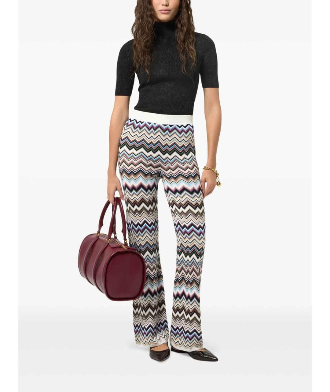 MISSONI Мульти вискозные прямые брюки, фото 3