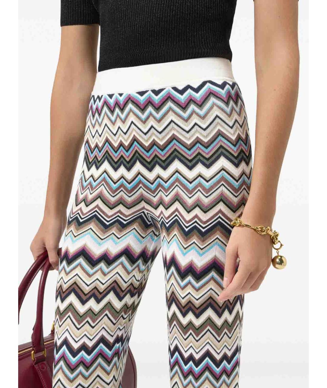 MISSONI Мульти вискозные прямые брюки, фото 2