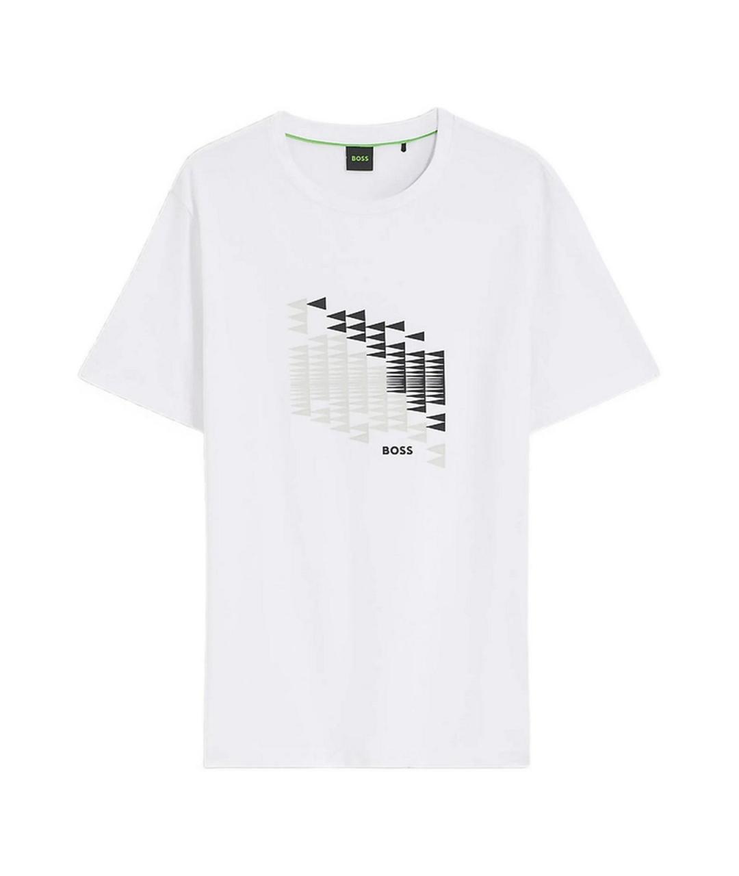 HUGO BOSS Белая хлопковая футболка, фото 1