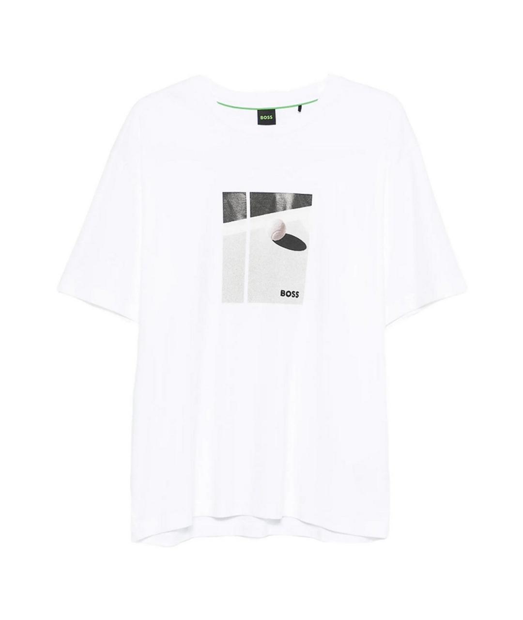 HUGO BOSS Белая хлопковая футболка, фото 1
