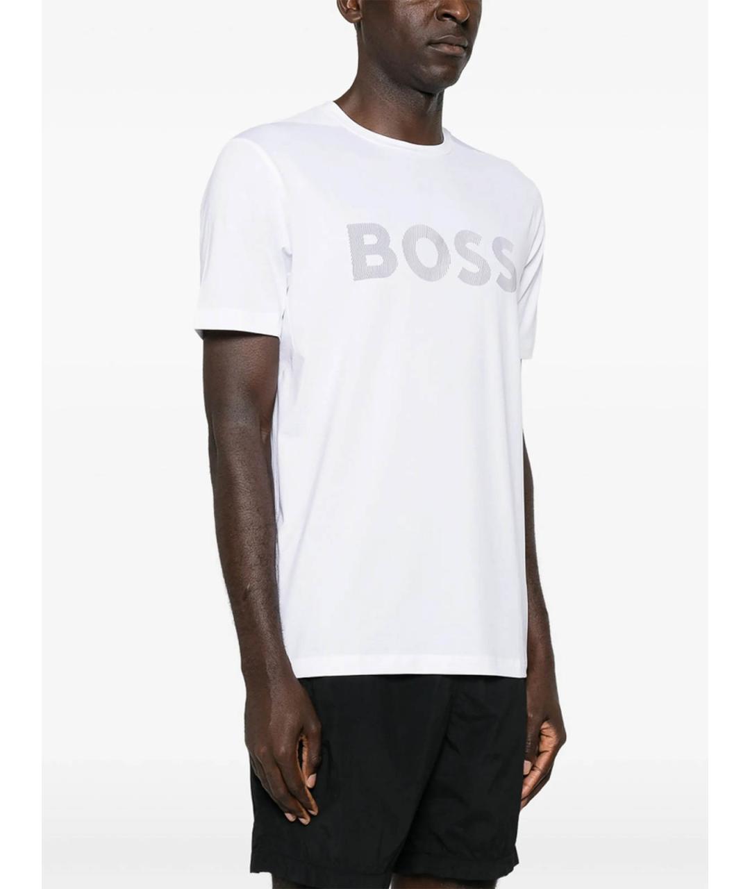 HUGO BOSS Белая футболка, фото 4