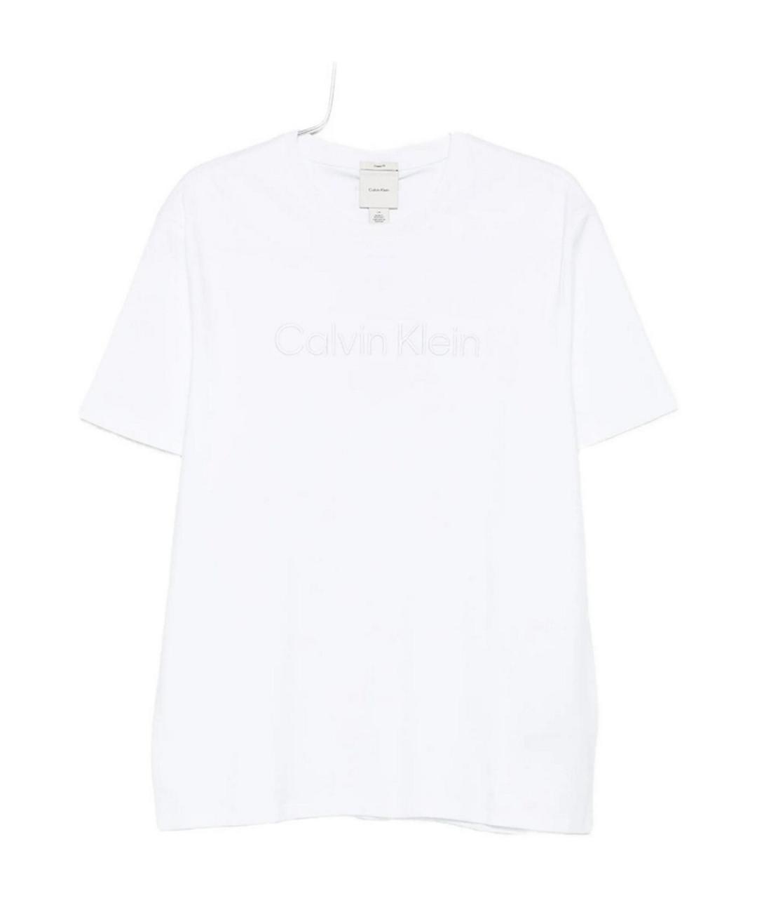 CALVIN KLEIN Белая хлопковая футболка, фото 1