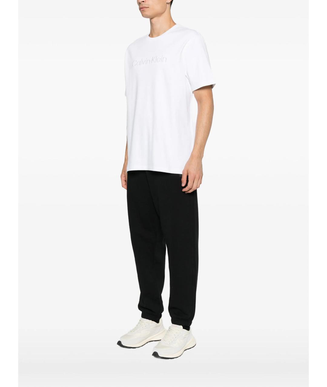 CALVIN KLEIN Белая хлопковая футболка, фото 4