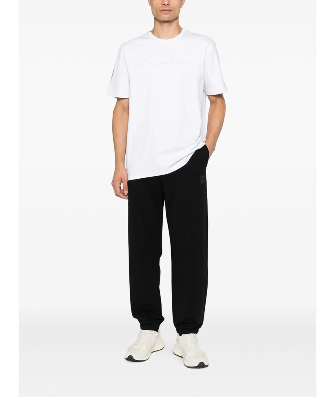CALVIN KLEIN Белая хлопковая футболка, фото 2