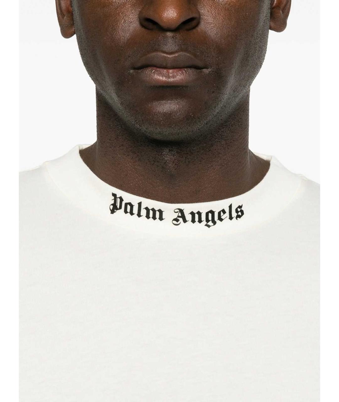 PALM ANGELS Белая хлопковая футболка, фото 5