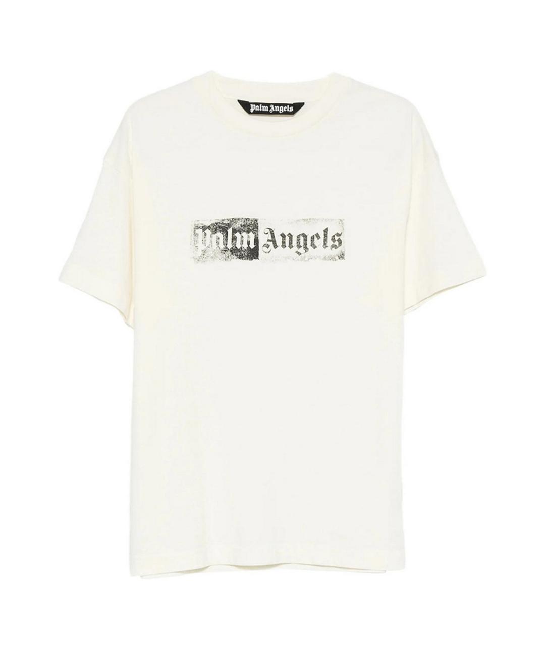 PALM ANGELS Белая хлопковая футболка, фото 1