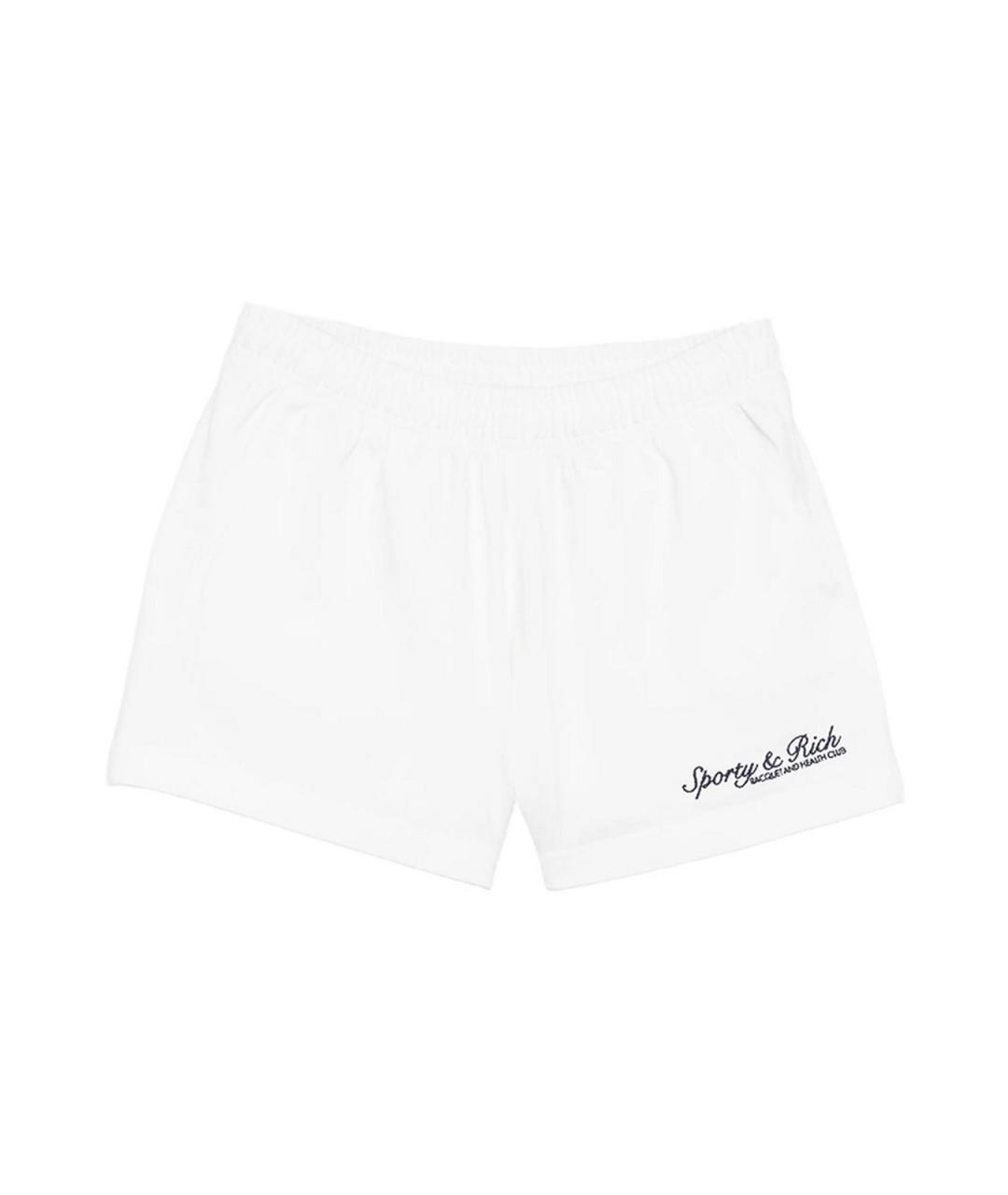 SPORTY AND RICH Белые хлопковые шорты, фото 1