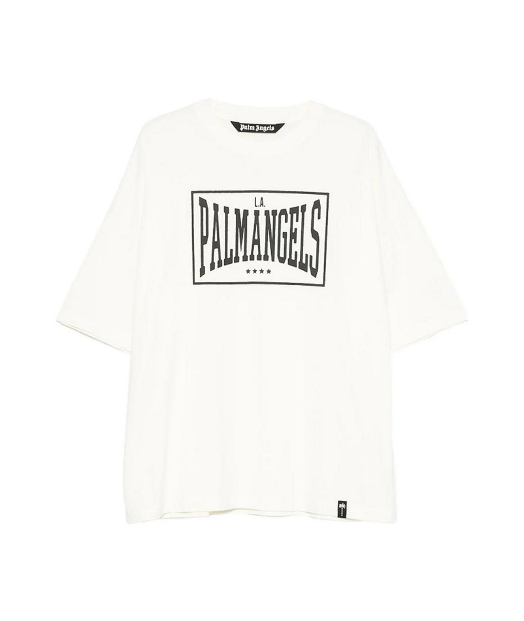 PALM ANGELS Белая хлопковая футболка, фото 1