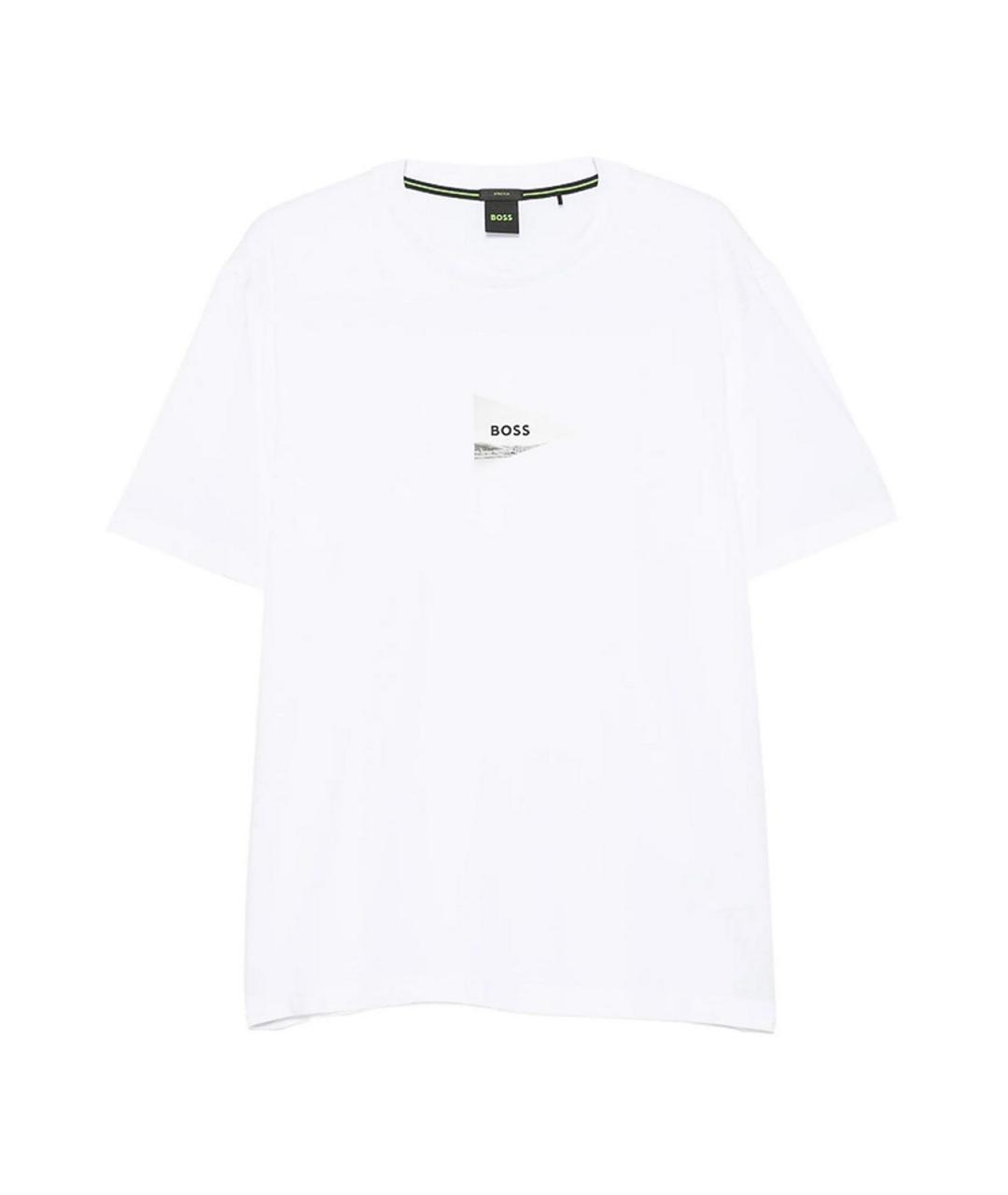 HUGO BOSS Белая хлопковая футболка, фото 1