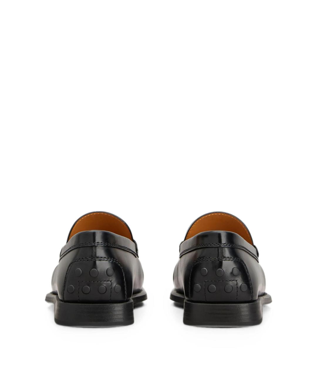 TOD'S Черные кожаные лоферы, фото 3