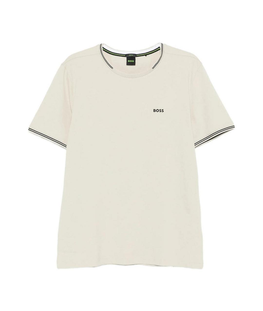HUGO BOSS Бежевая хлопковая футболка, фото 1