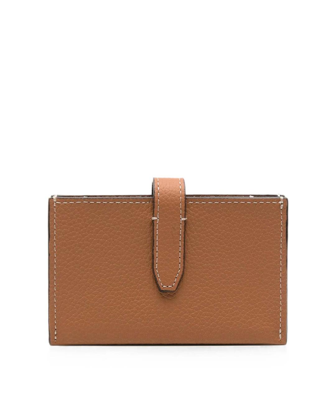 TOD'S Коричневый кожаный кошелек, фото 3