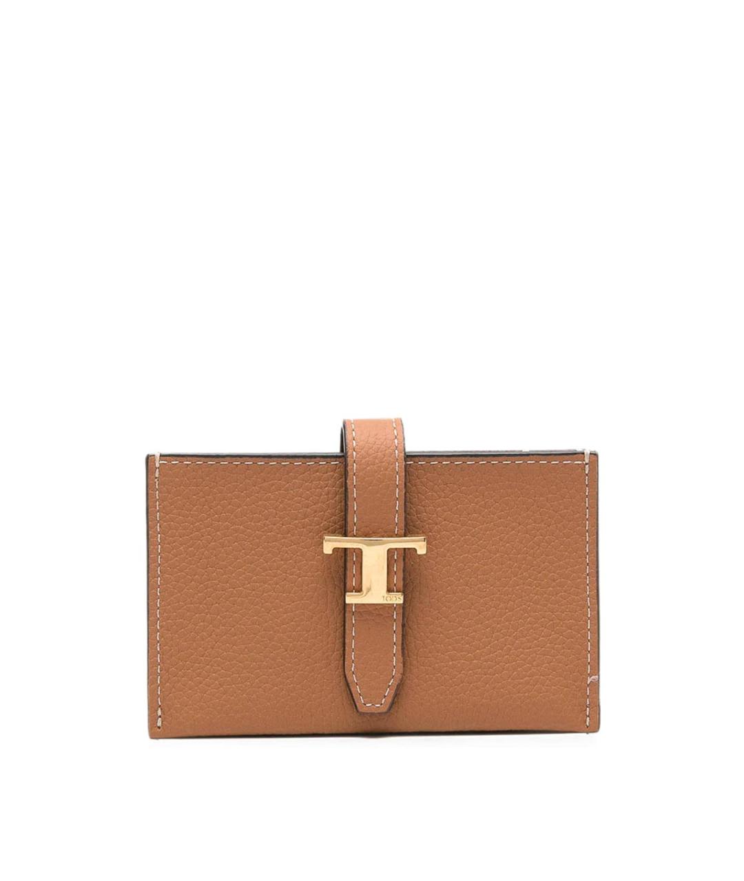 TOD'S Коричневый кожаный кошелек, фото 1
