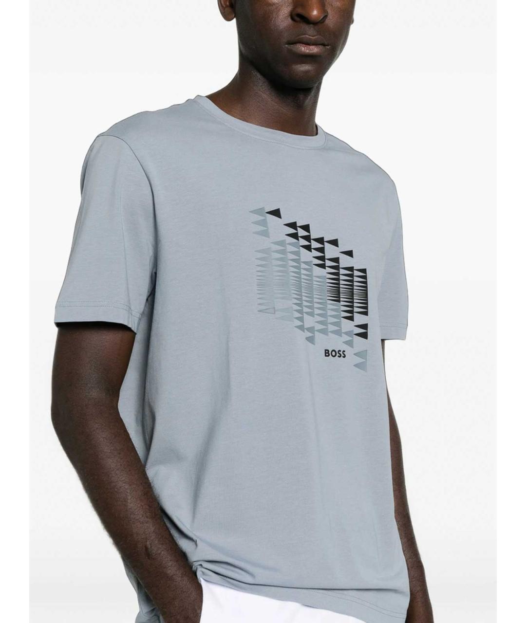 HUGO BOSS Серая футболка, фото 3