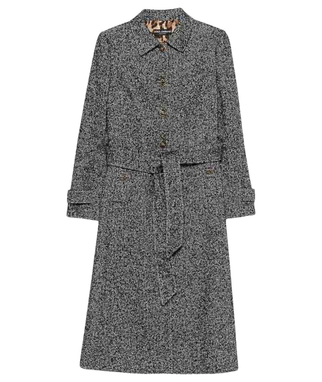 DOLCE&GABBANA Мульти шерстяное пальто, фото 1
