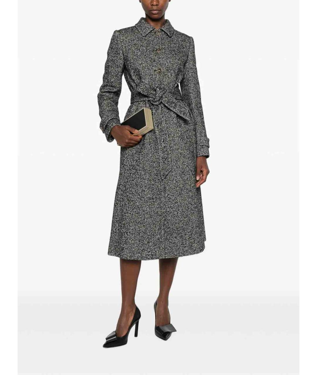 DOLCE&GABBANA Мульти шерстяное пальто, фото 3