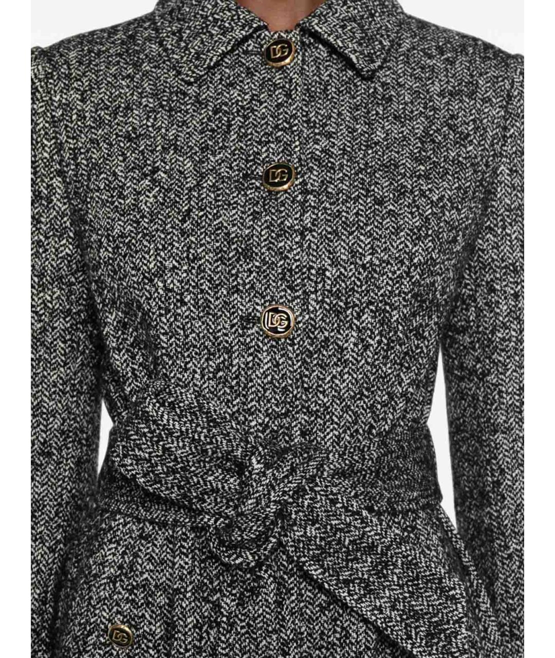 DOLCE&GABBANA Мульти шерстяное пальто, фото 2
