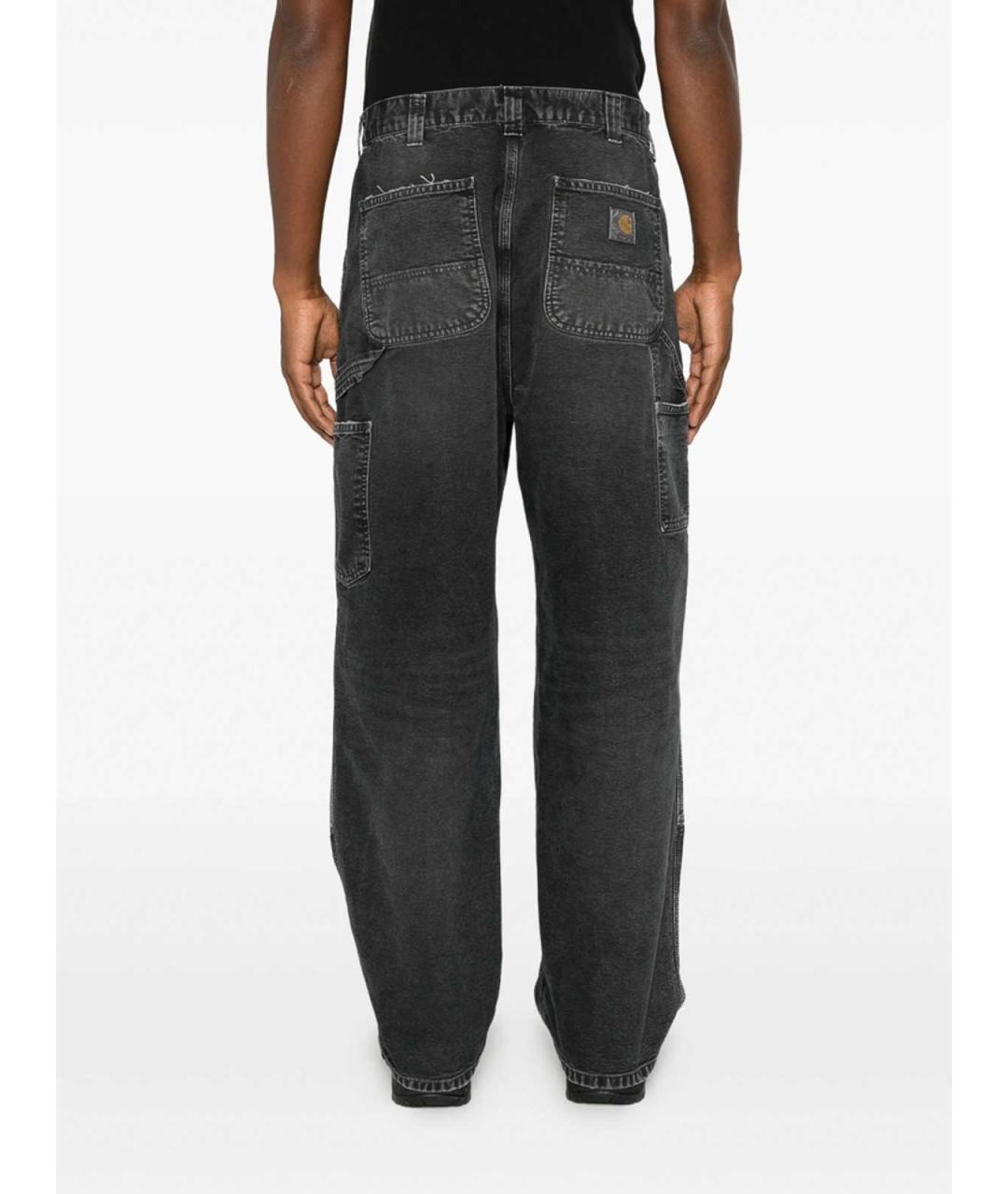 CARHARTT Серые хлопковые прямые джинсы, фото 5