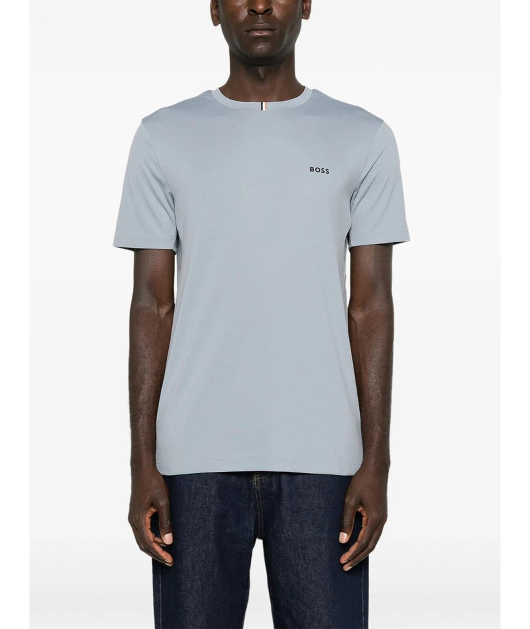 HUGO BOSS Голубая футболка, фото 5