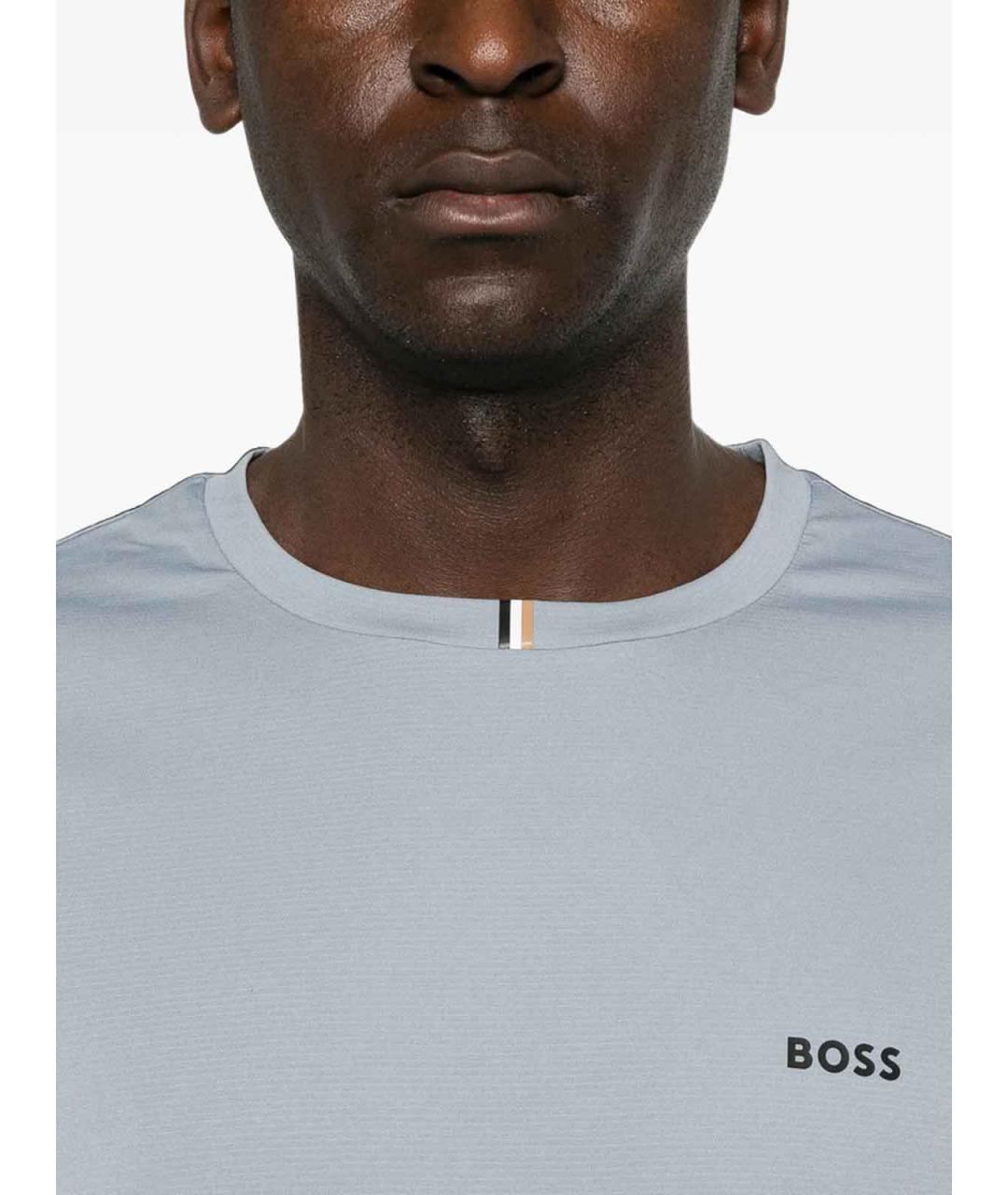 HUGO BOSS Голубая футболка, фото 4