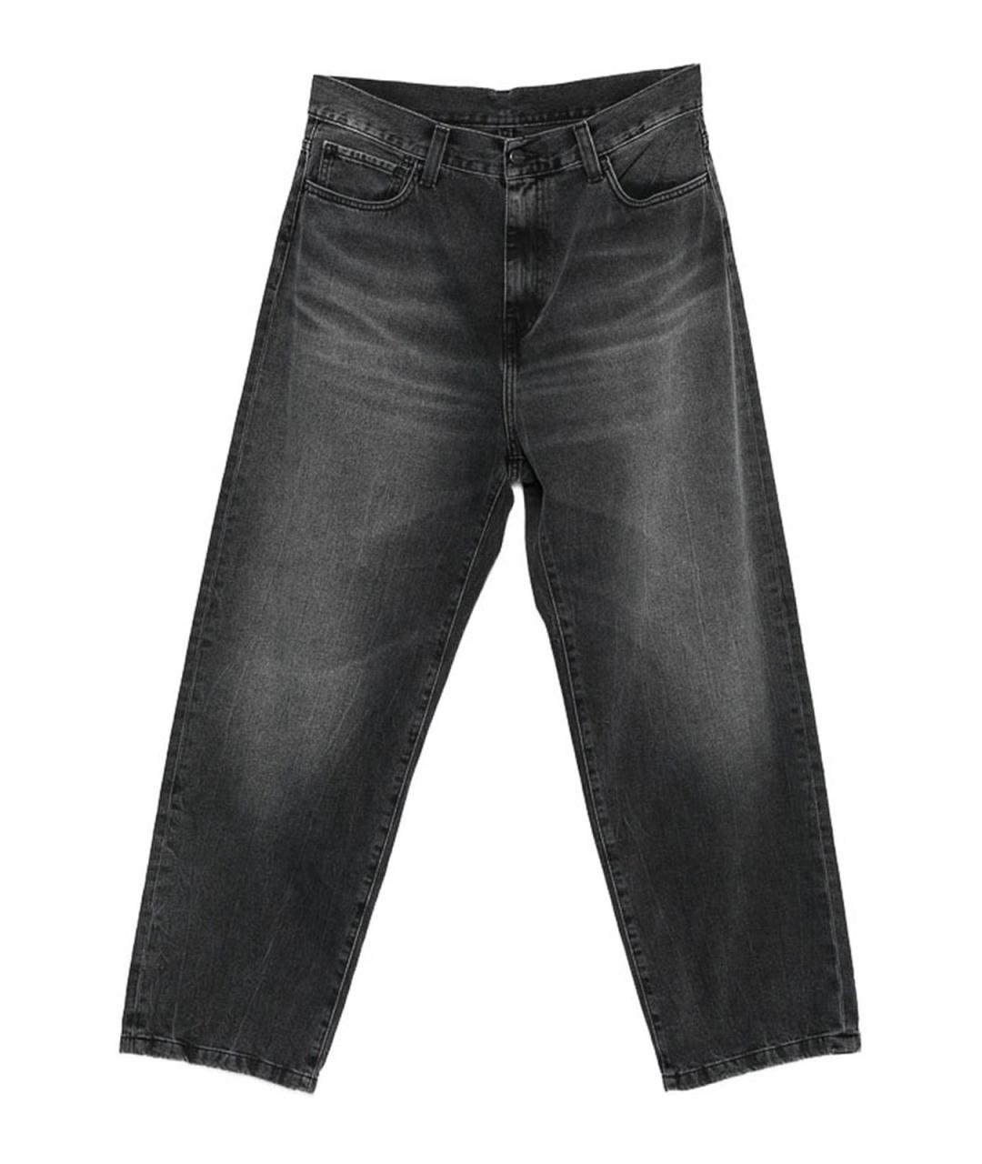 CARHARTT Серые хлопковые прямые джинсы, фото 1