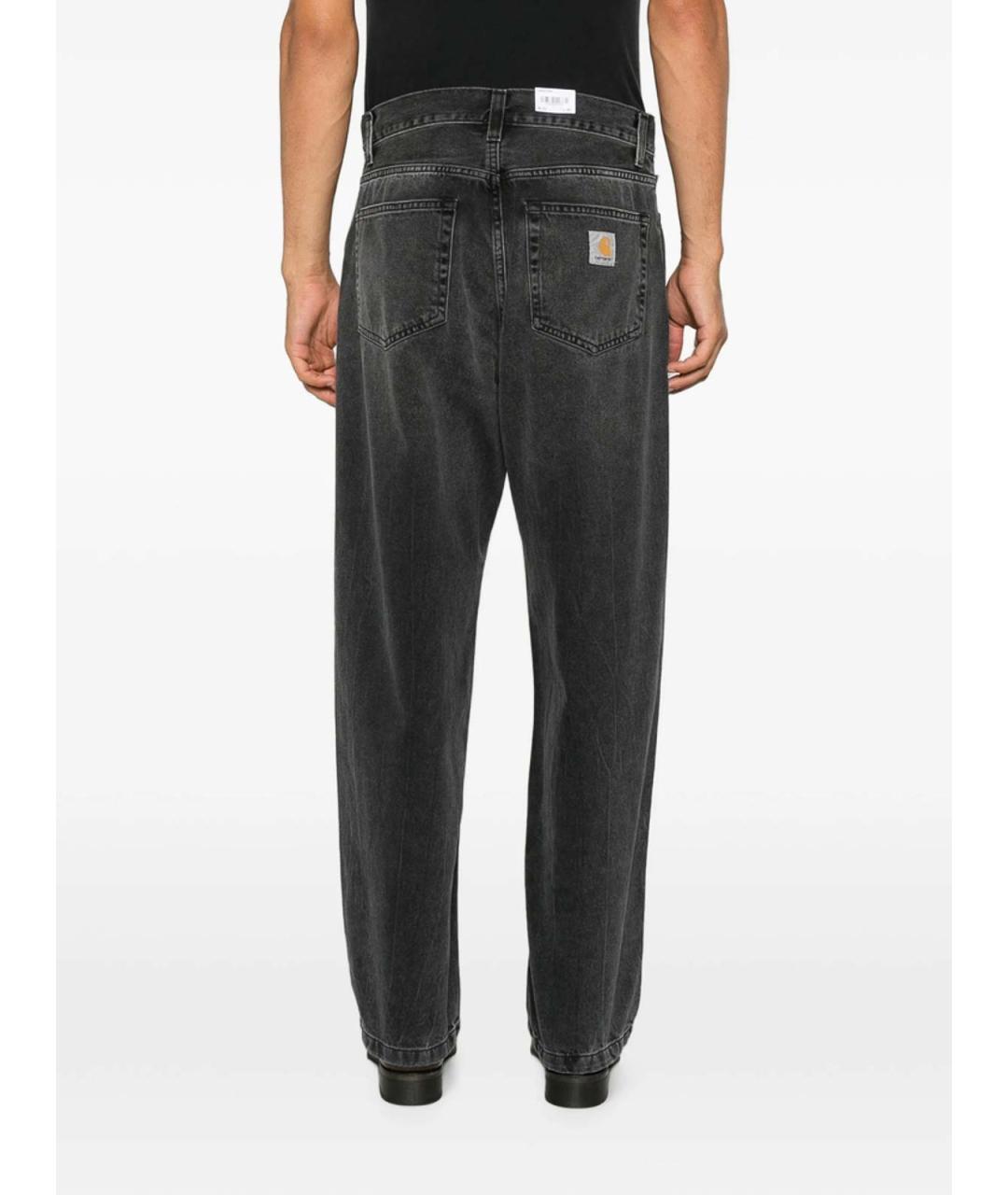 CARHARTT Серые хлопковые прямые джинсы, фото 3