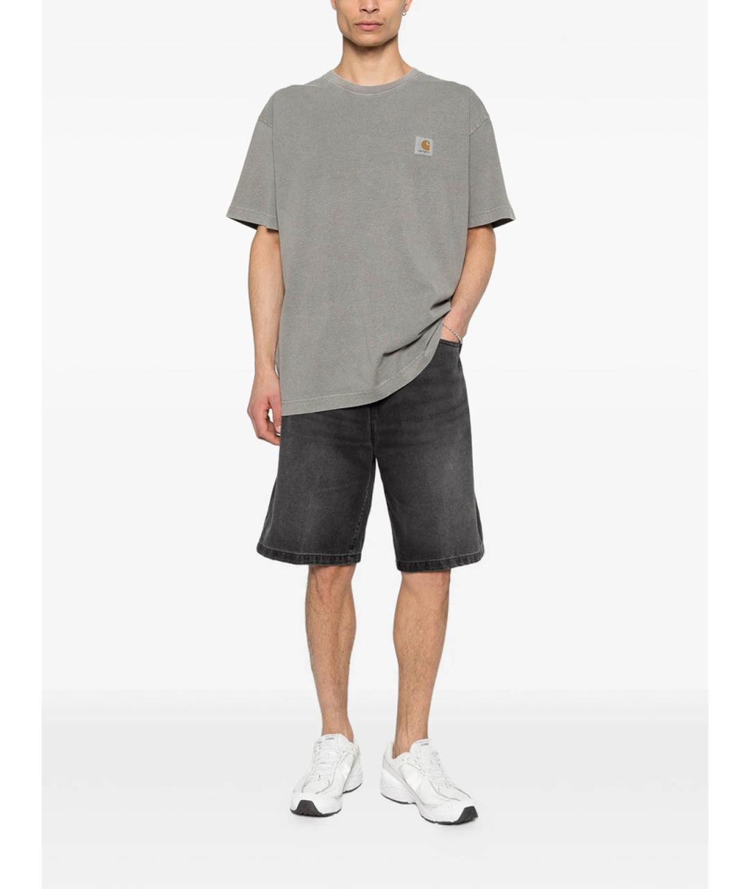 CARHARTT Серые хлопковые шорты, фото 3