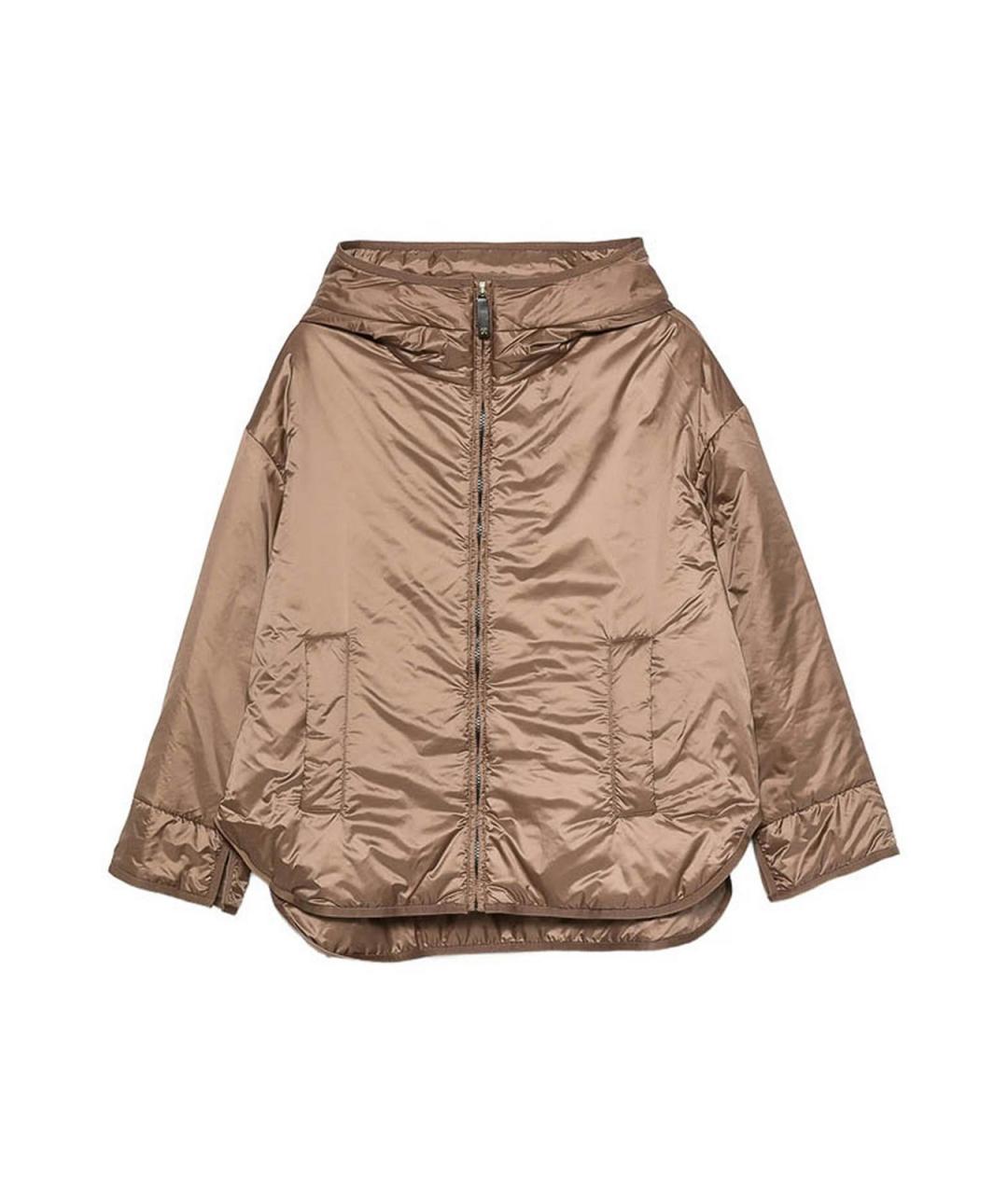 MAX MARA Бежевая полиэстеровая куртка, фото 1