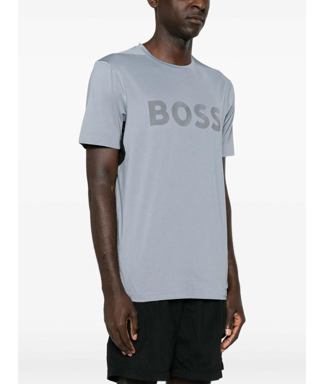 HUGO BOSS Серая футболка, фото 5