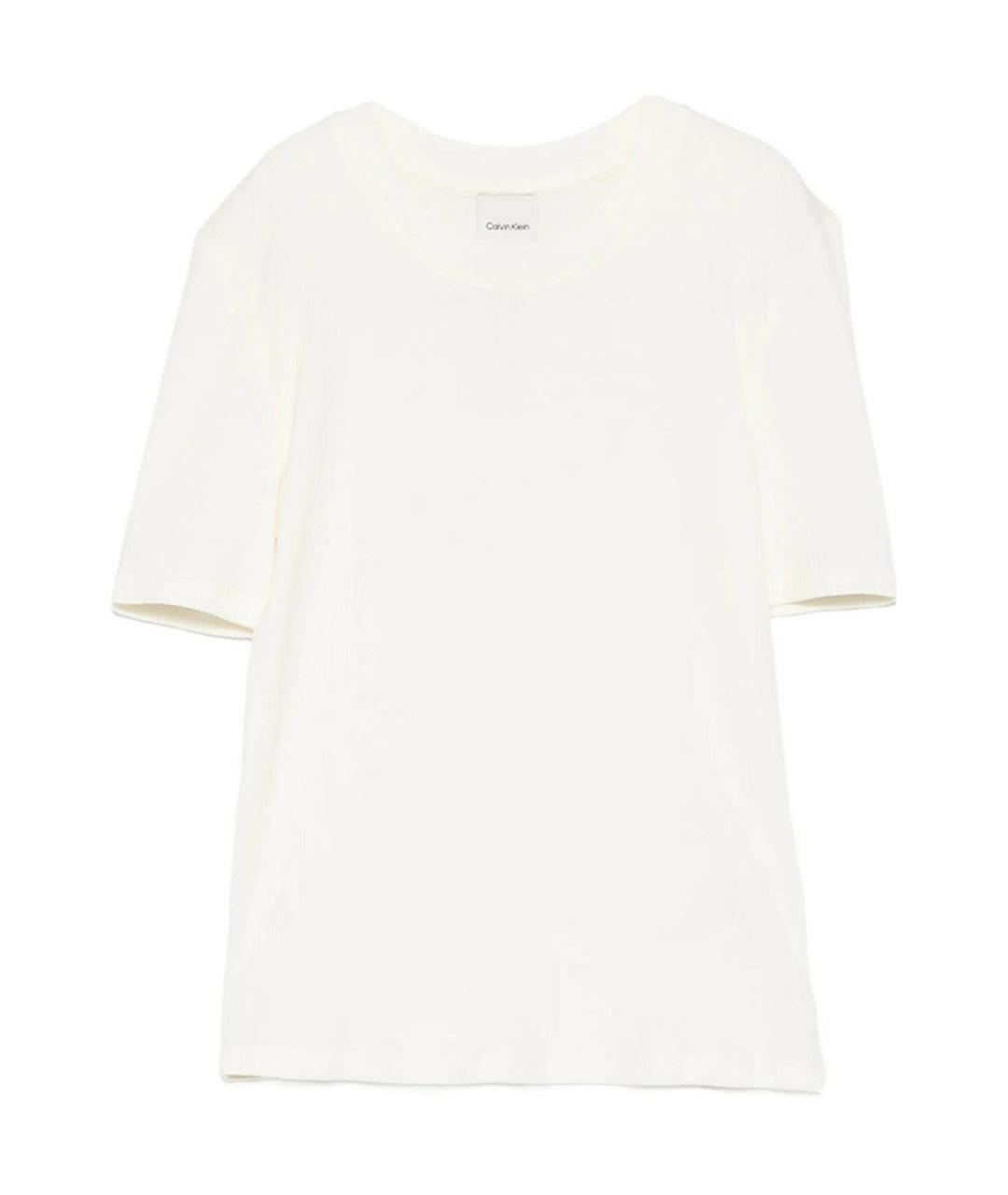CALVIN KLEIN Белая футболка, фото 1