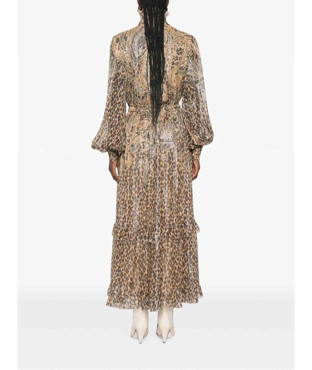 ETRO Мульти шелковое повседневное платье, фото 5